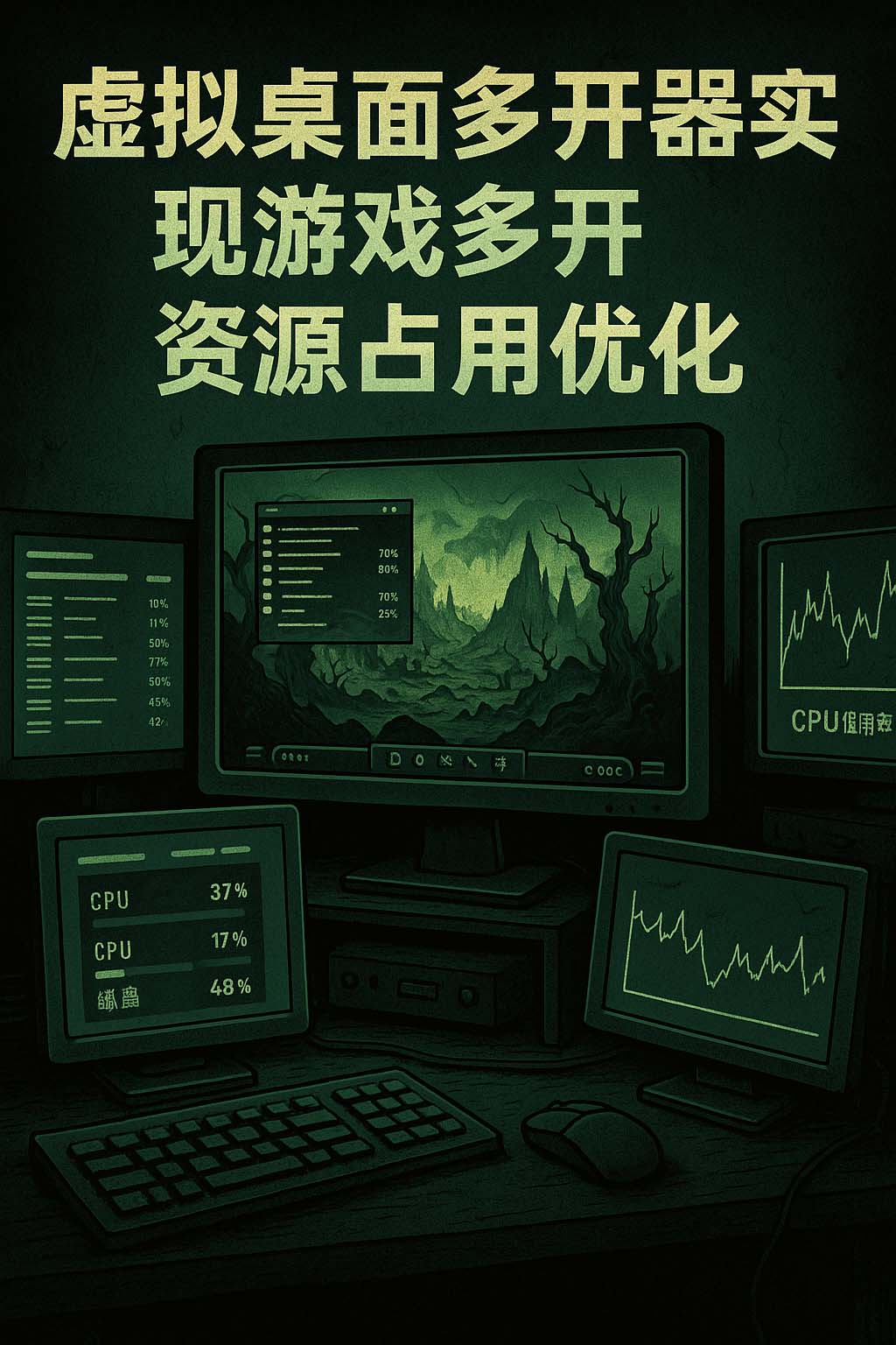 虚拟桌面多开器实现游戏多开资源占用优化