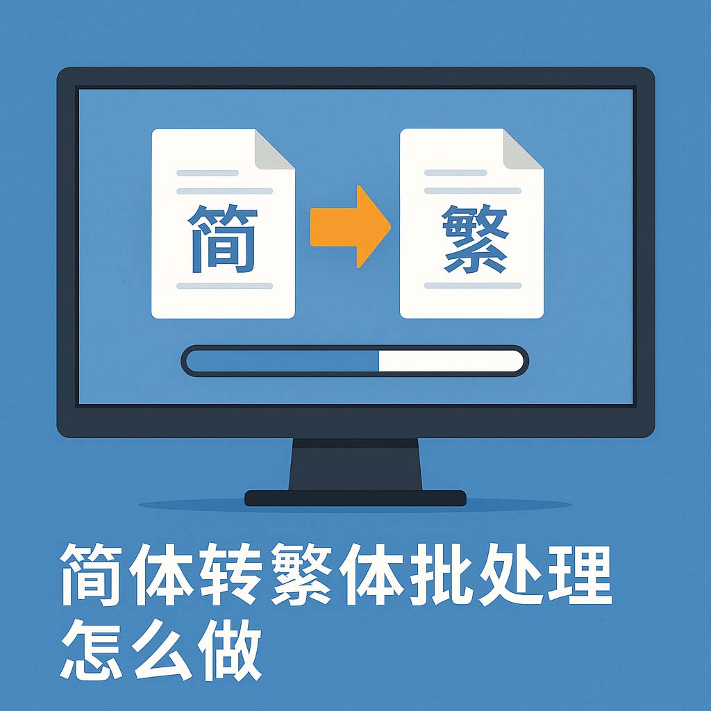 简体转繁体批处理怎么做