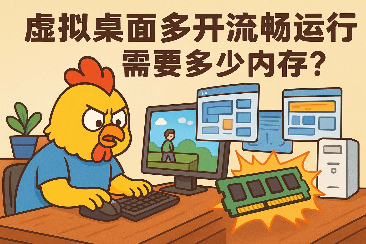 虚拟桌面多开流畅运行需要多少内存?