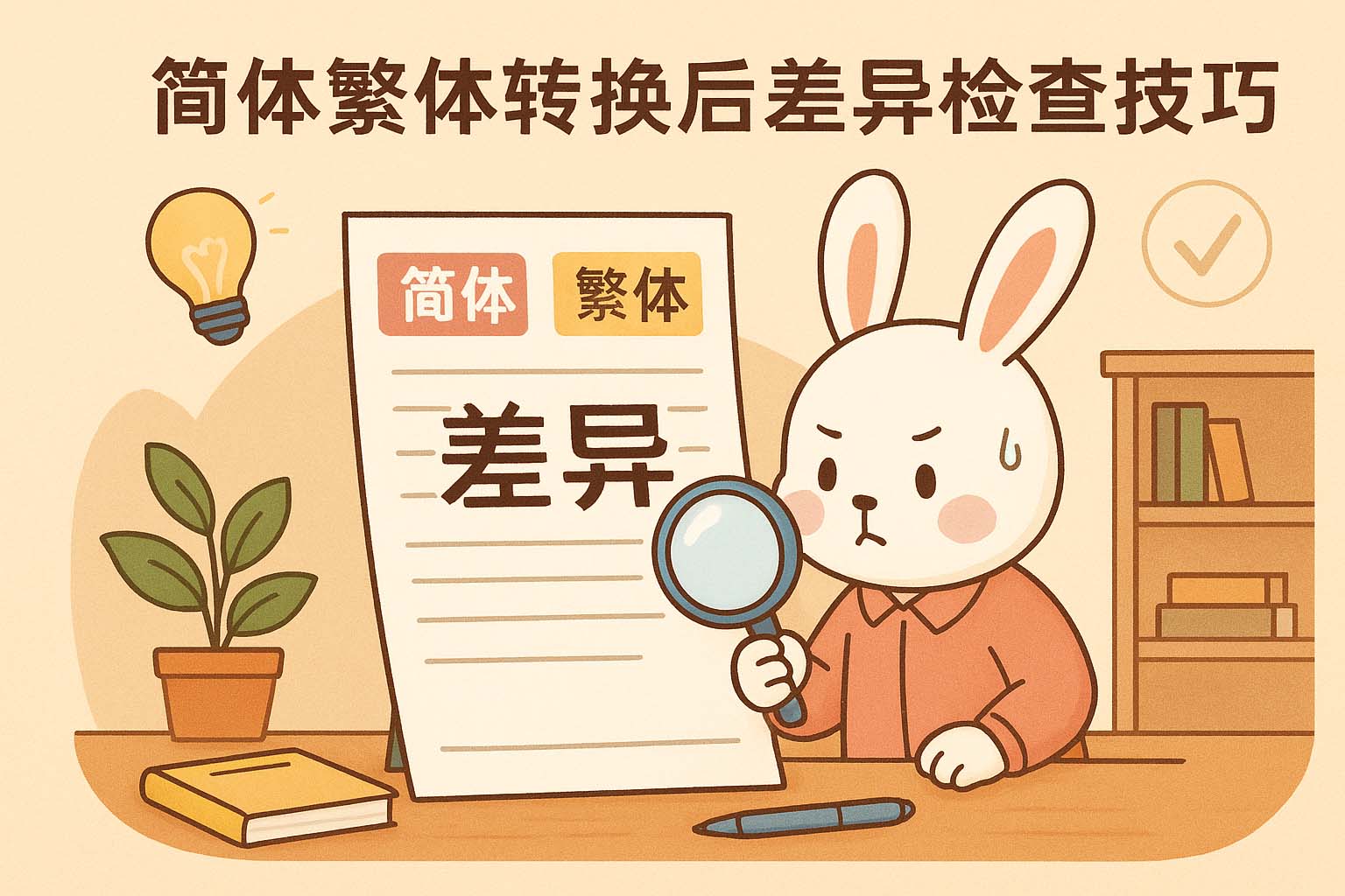 简体繁体文档转换后差异检查技巧