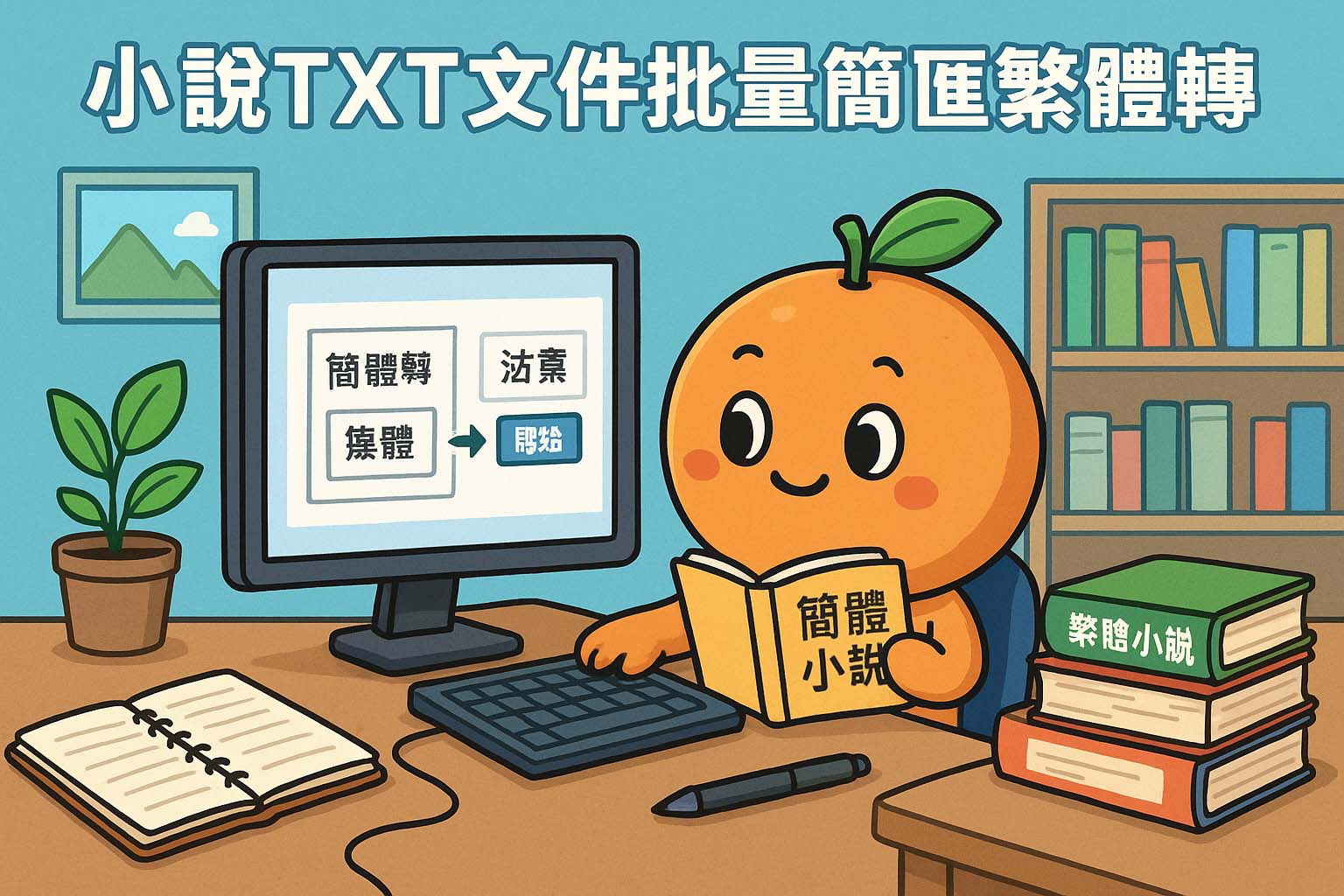 小说TXT文件批量简体繁体转换
