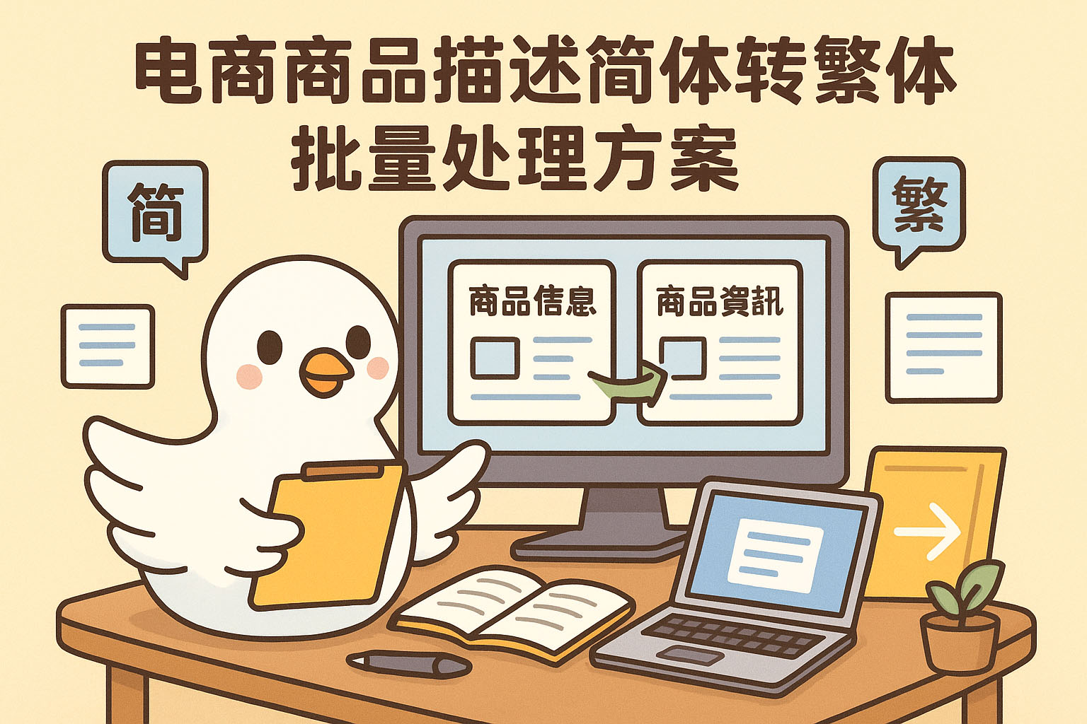 电商商品描述简体转繁体批量处理方案