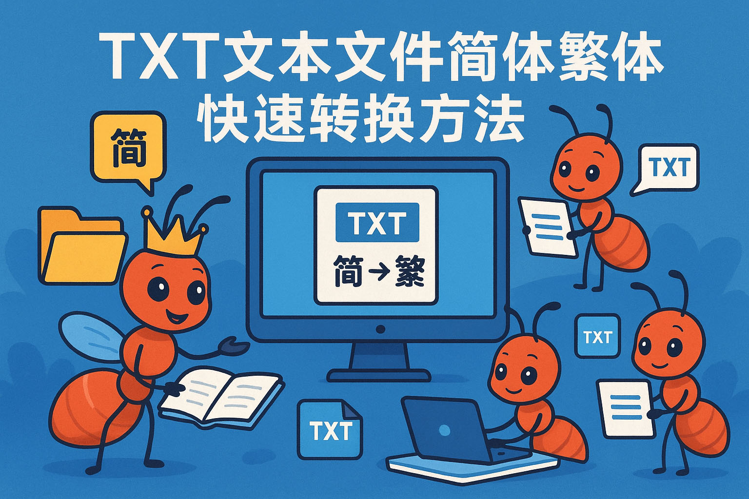 TXT文本文件简体繁体快速转换方法