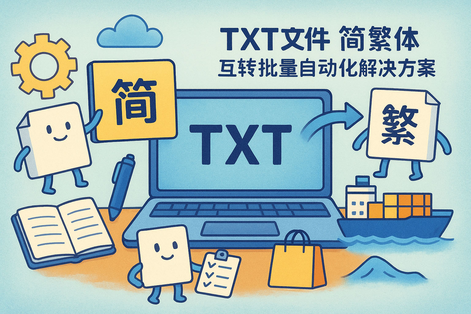 TXT文件简繁体互转批量自动化解决方案