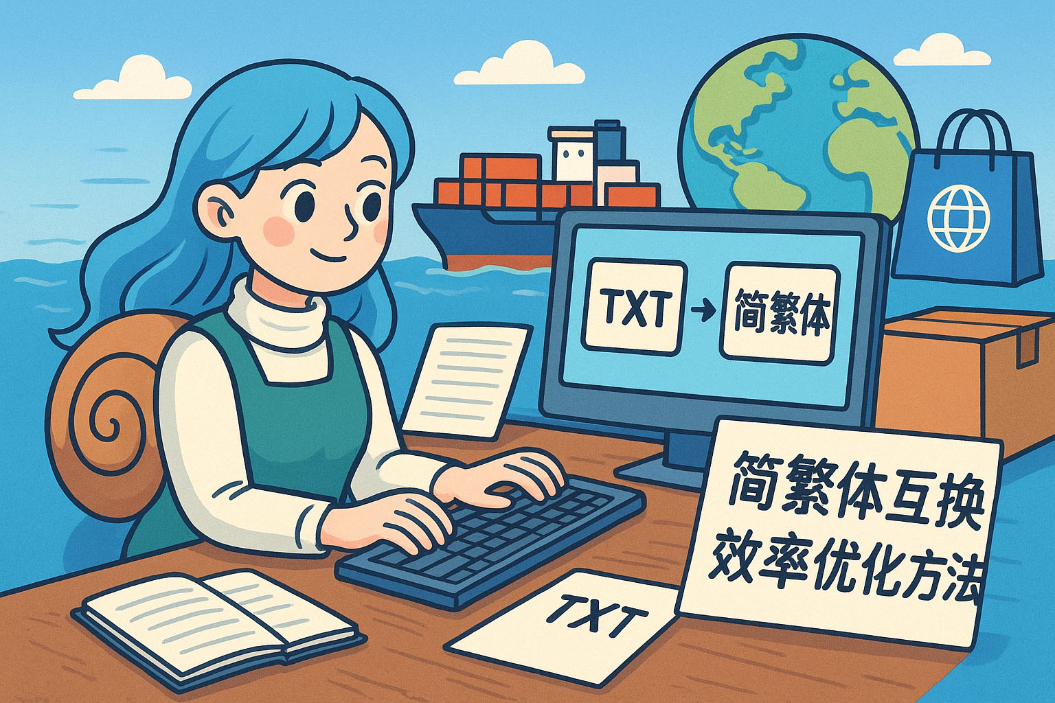 TXT文本文件简繁体互换效率优化方法