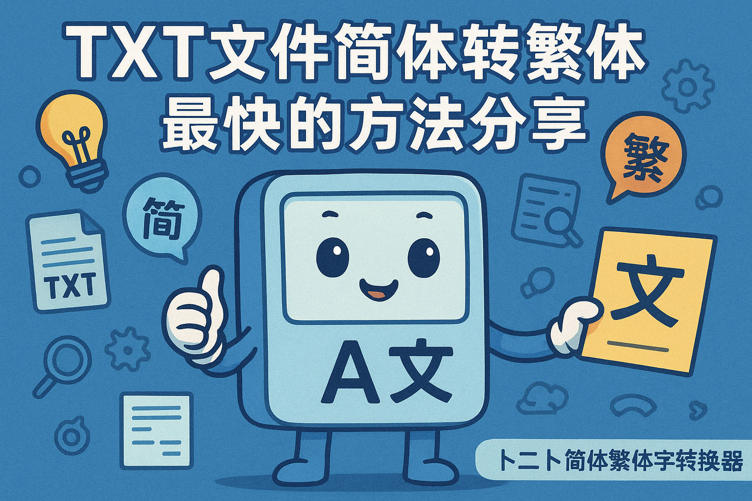 TXT文件简体转繁体最快的方法分享