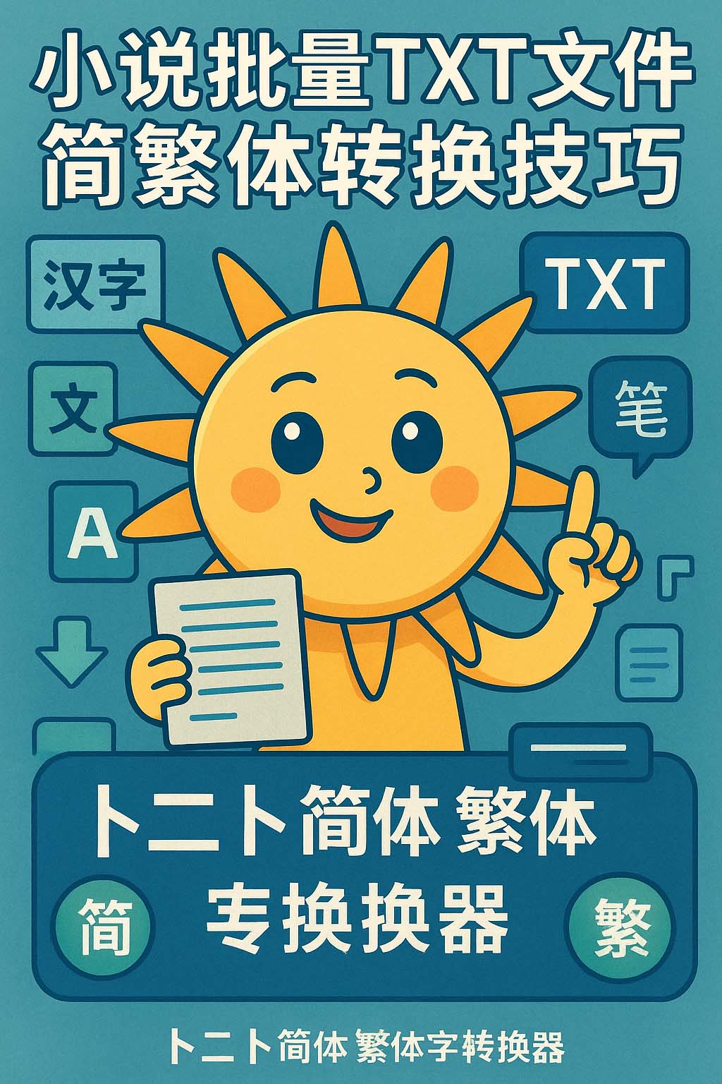 小说批量TXT文件简繁体转换技巧