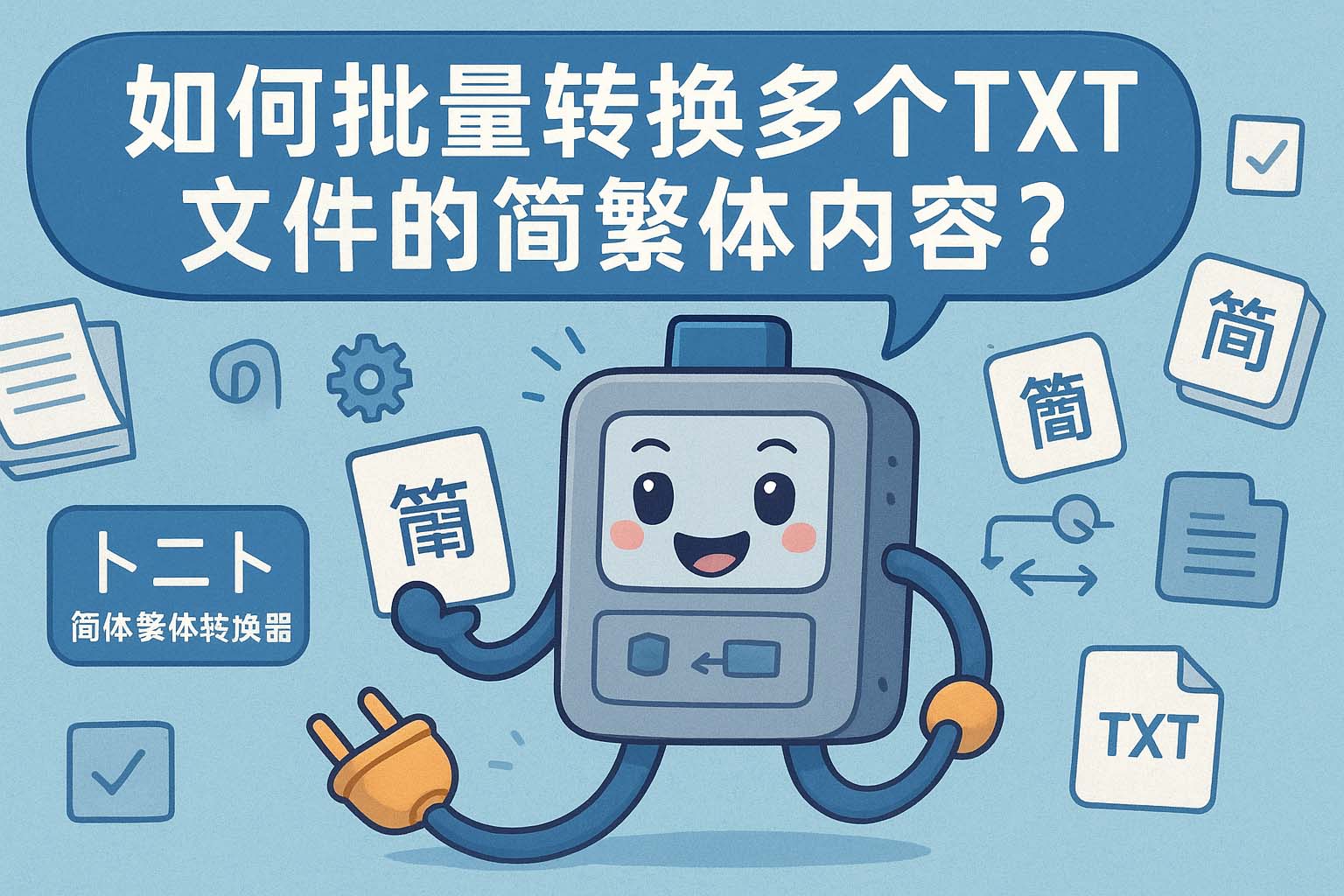 如何批量转换多个TXT文件的简繁体内容?