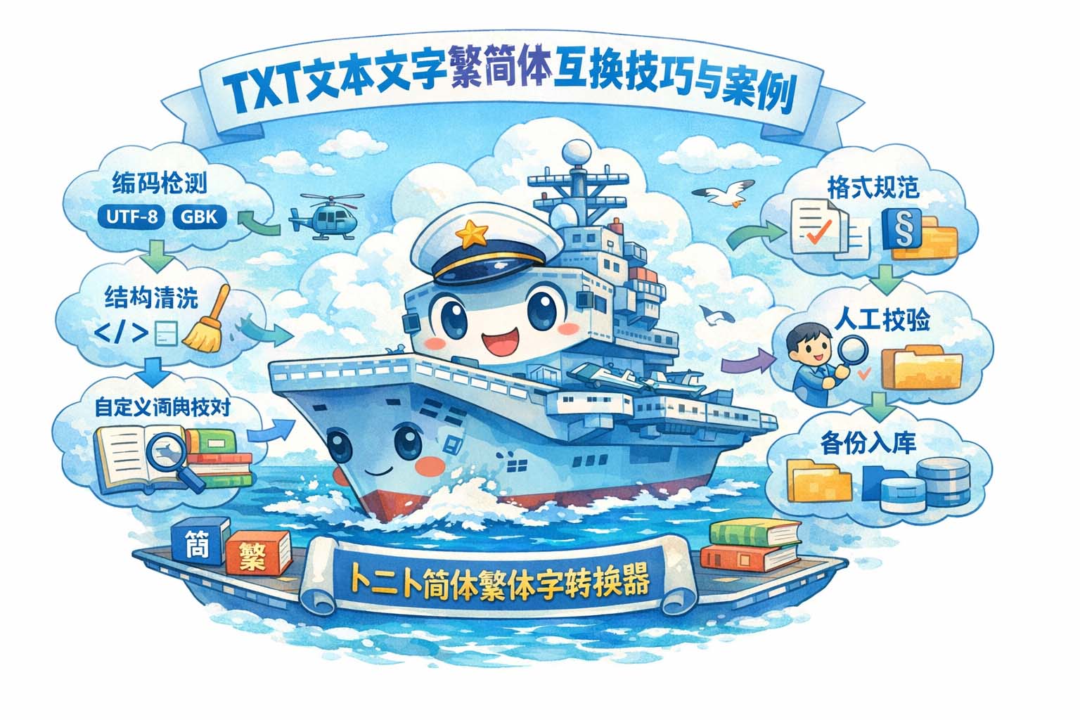 TXT文本文字繁简体互换技巧与案例