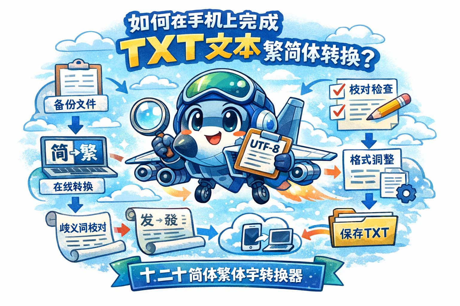 如何在手机上完成TXT文本繁简体转换?