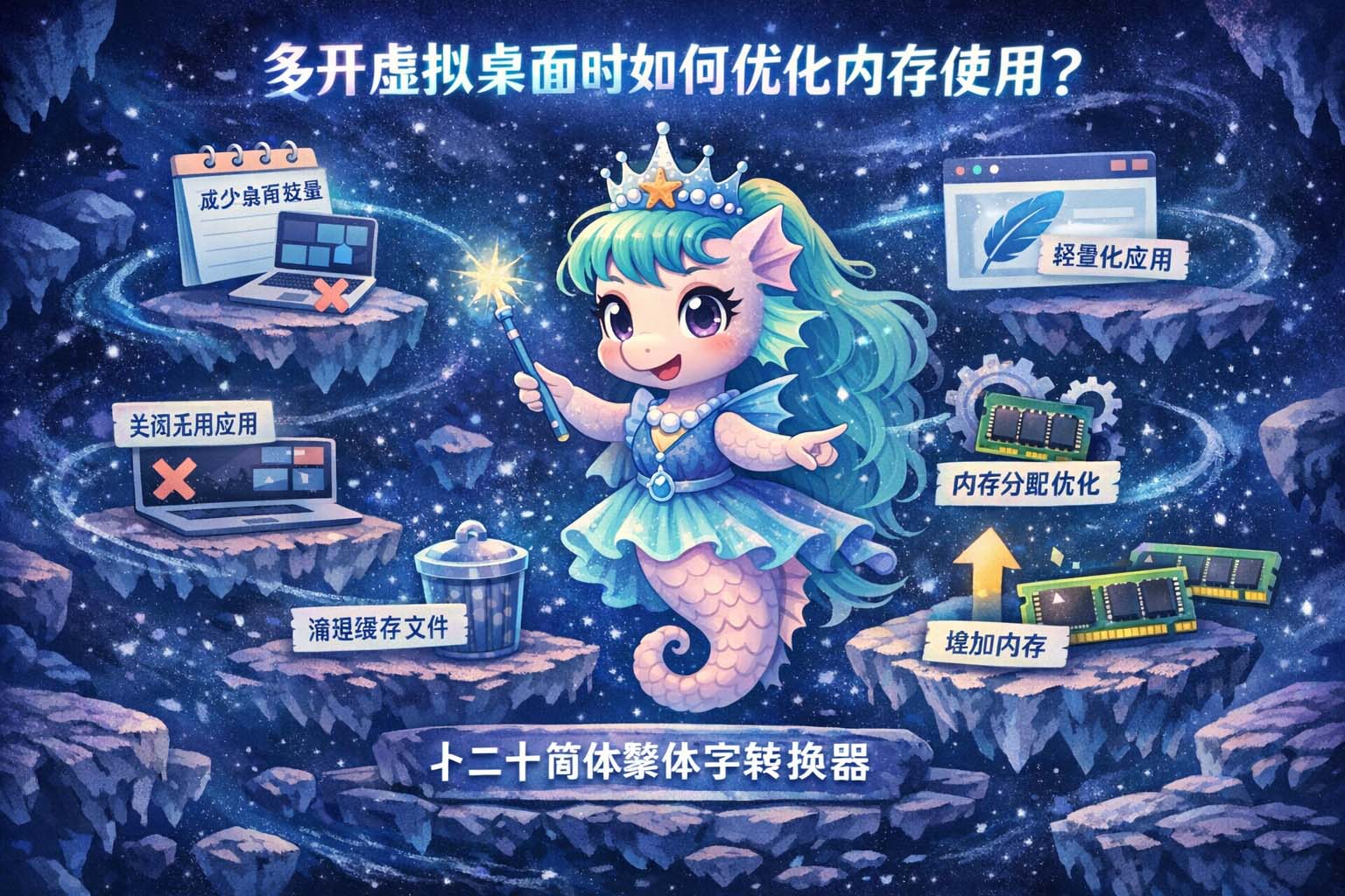 多开虚拟桌面时如何优化内存使用?