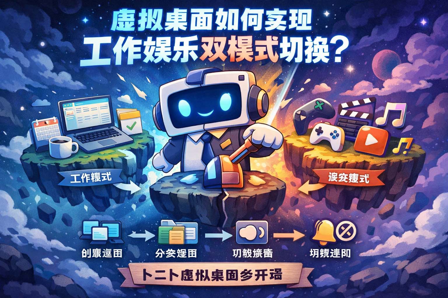 虚拟桌面如何实现工作娱乐双模式切换?