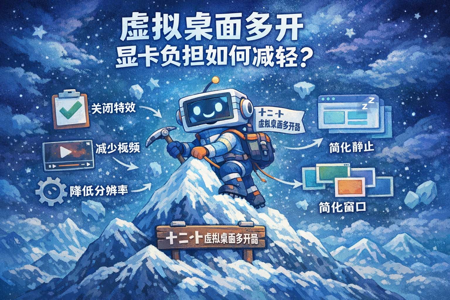 虚拟桌面多开显卡负担如何减轻?