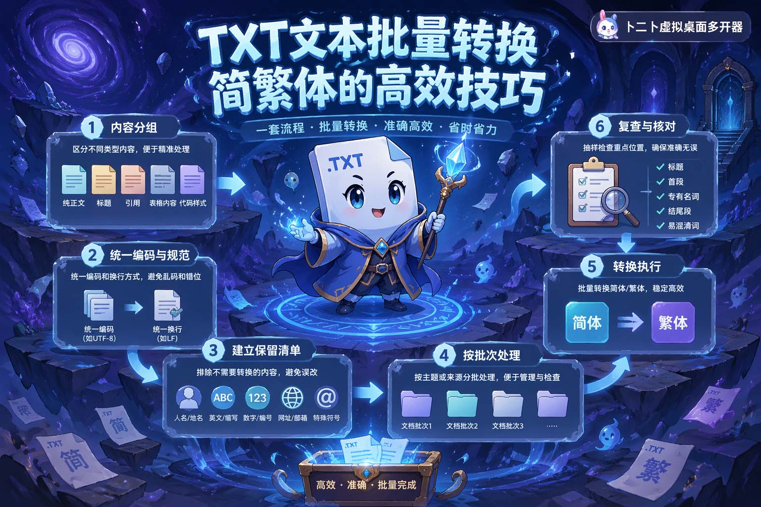 TXT文本批量转换简繁体的高效技巧